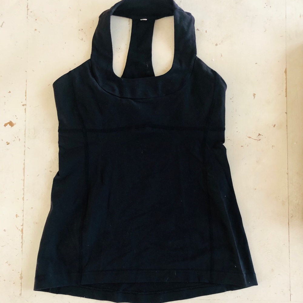 Lululemon Black Racerback Tank Top Size 8